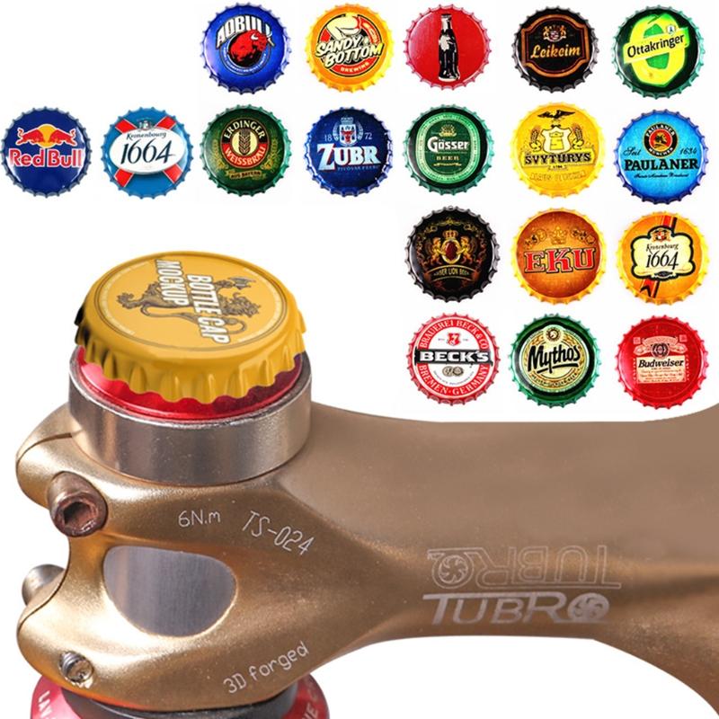 Aluminum Alloy Bicycle Top Stem Cover with Screw Bike Top Tube Cap Bike Supplies