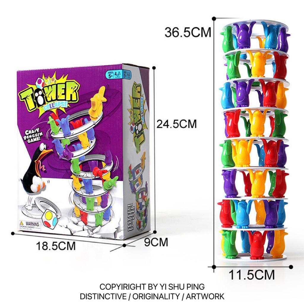 Penguin Stacking Game Indoor Toy Plastic Balance For Kids Development