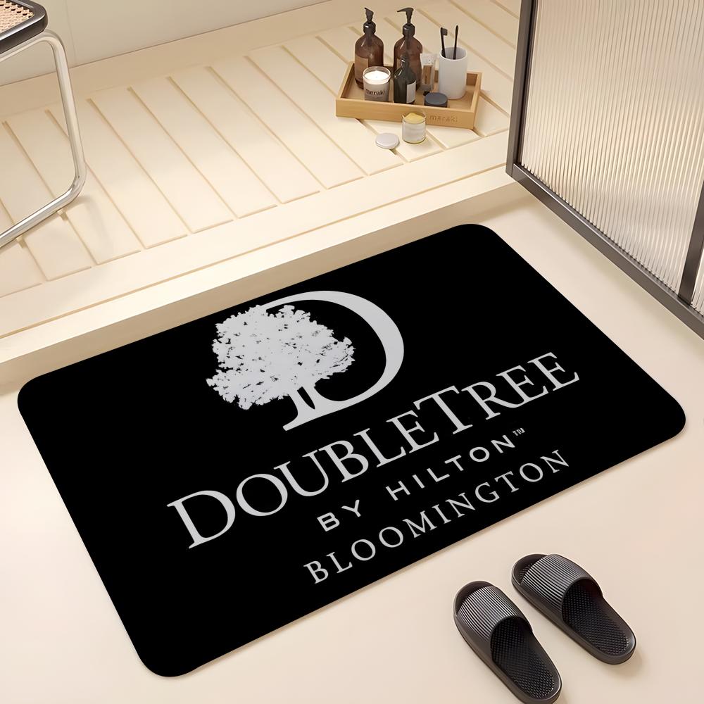 Fashion D-DoubleTree by Hilton Floor Mat Absorbent Floor Mat Non-Slip Entrance Rug for Bathrooms Restrooms and Toilets