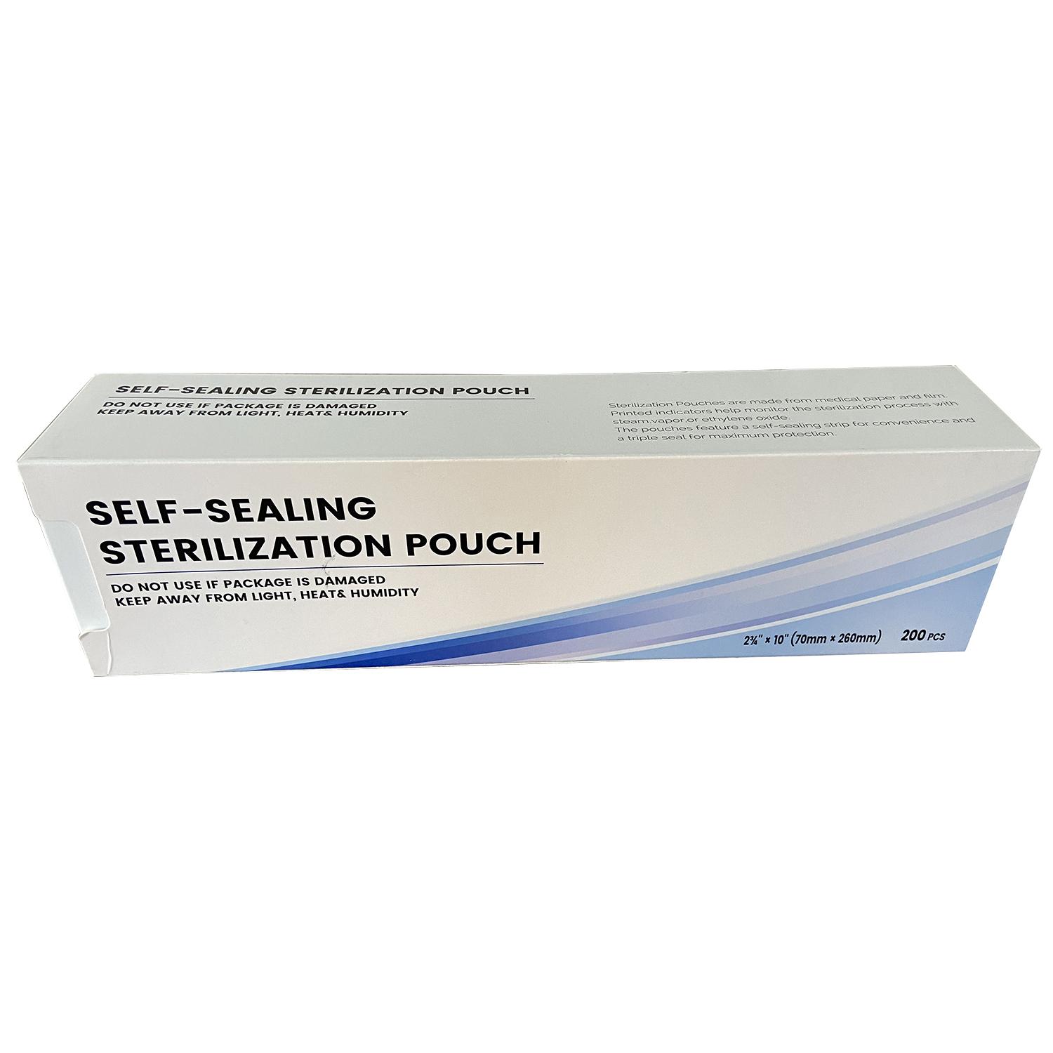 

Самозапечатывающийся пакет для стерилизации, 4 размера, стоматологическая бумага, пленка CPP/PET 70*260mm