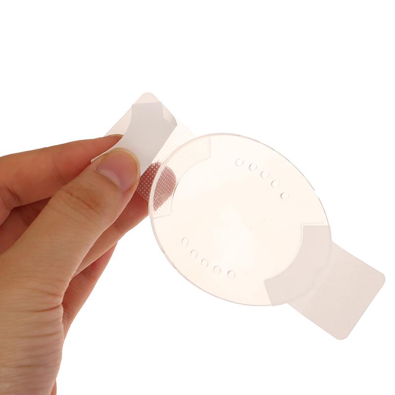 Selbstklebender transparenter Kunststoff-Augenschutz mit 10 Löchern, benötigt nach ophthalmologischer Operation, Kollisionsvermeidung, Augenschutz