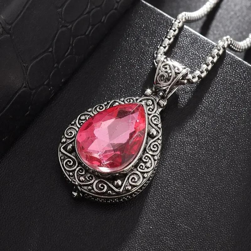 Gawu Doos Hanger Kan Worden Geopend Vajra Stempel Zes-Karakter Sutra Zirconium Boeddha Ketting Mannen en Vrouwen Amulet Sieraden