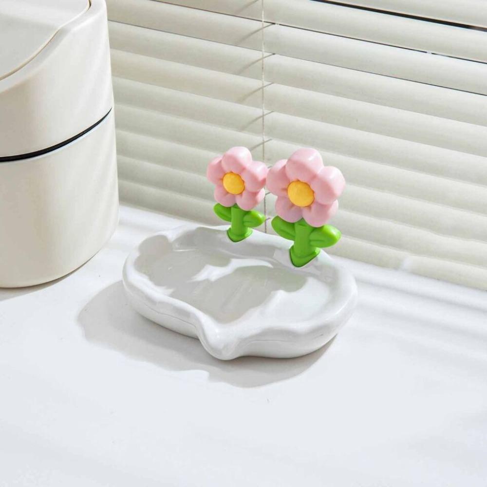 Flower Soap Dishes Draining Soap Holder New Soap Box