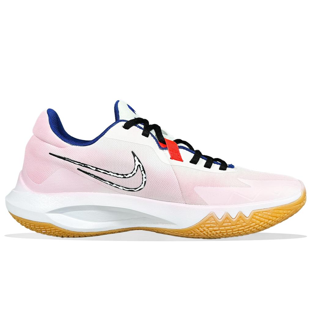 Nike Precision 6 Slip Resistant Abrasion Resistant Low top Basketball Shoes Men's Pink HV1796-141(Team667-BOX)