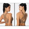 Women S Cross Back Fixed Cup Sports Bra For Yoga Running Fitness