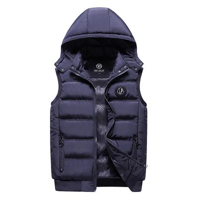 Winter Warme Weste Männer Baumwolle Mit Kapuze Jacke Männlich Zipper Weste Herbst Männlich