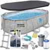 Fémvázas kerti medence 427 x 250 x 100 cm 12 az 1-ben Bestway 56714N