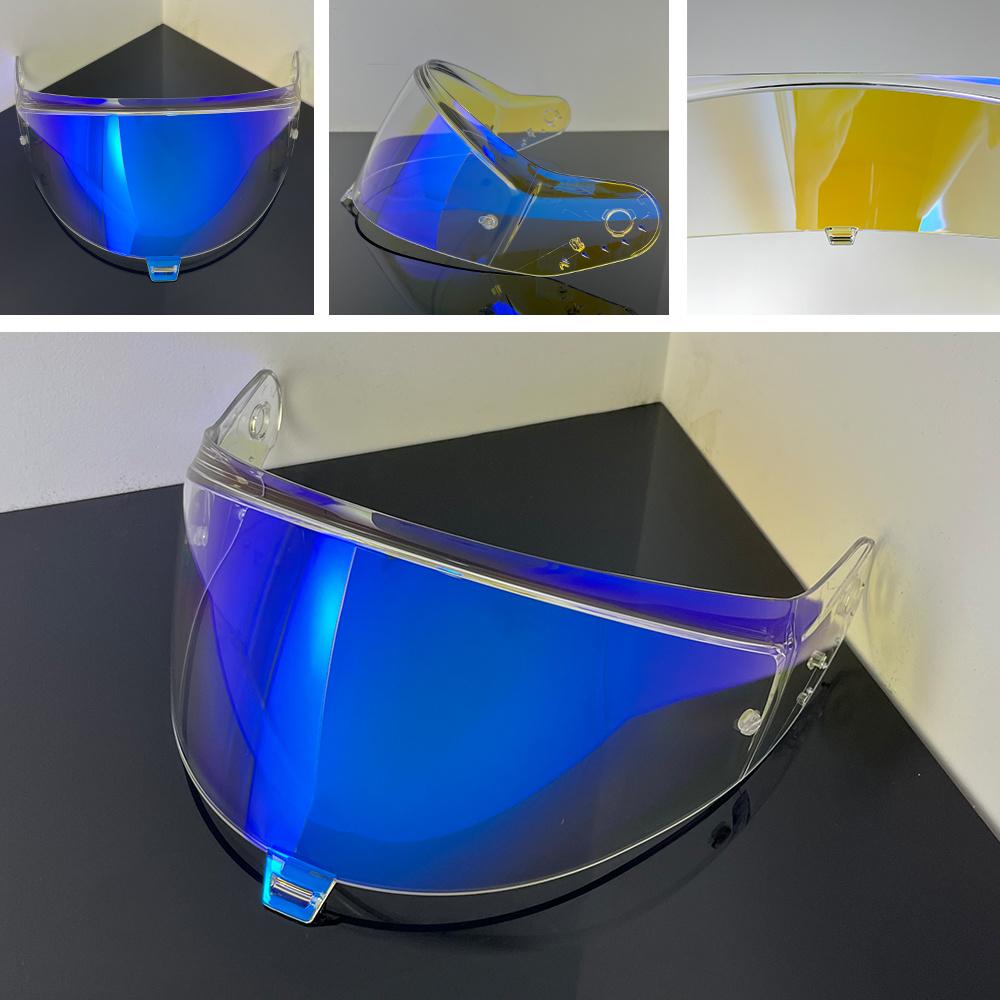 

Запчастина козирка для шолома Skwal i3 для SHARK Skwal i3 D-Skwal3 Ridill 2 Аксесуари для мотоциклів Захисний щиток для обличчя Лінза З покриттям проти запотівання Заміна УФ-фільтр зніміть синього кольору