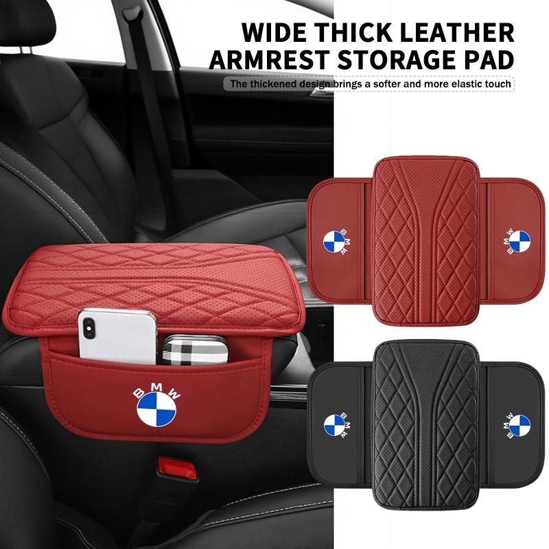 AABY1 Leather Car Armrest Center Console Pad Auto Seat Arm Rest Mat For BMW M3 M5 X3 E93 F10 F20 F30 F40 F15 F25 F26 F31 F49 F86