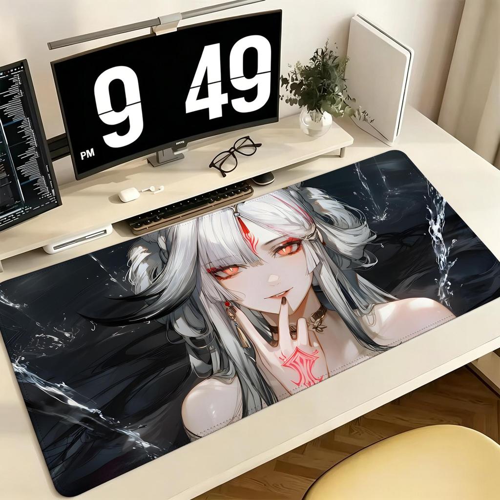 Wuthering Waves Hsin Pro ESports XXL Gaming-Mauspad Extra Groß Rutschfest Genähte Kante Tastatur Laptop Schreibtischmatte Für PC-Gamer