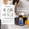 Digital Kitchen Food Scale with Bowl - 11lb Grams Ounces - Removable Dishwasher-Safe Mixing Bowl - Black