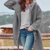 Women's Autumn Coat Mid-length Single-breasted Multi-color Hooded Casual Coat