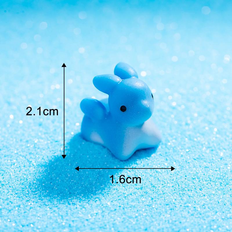 Mini Marine Life Cartoon Dolphin Crab Cuttlefish Octopus Micro Landscape Dollhouse Home Decor Car Interior Desktop Ornament