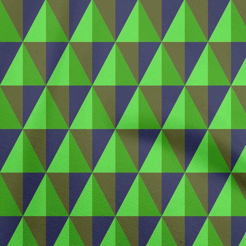 oneOone Cotton Flex Green Fabric Geometric Diy Clothing Quilting Fabric Print Fabric By Yard 40 Inch