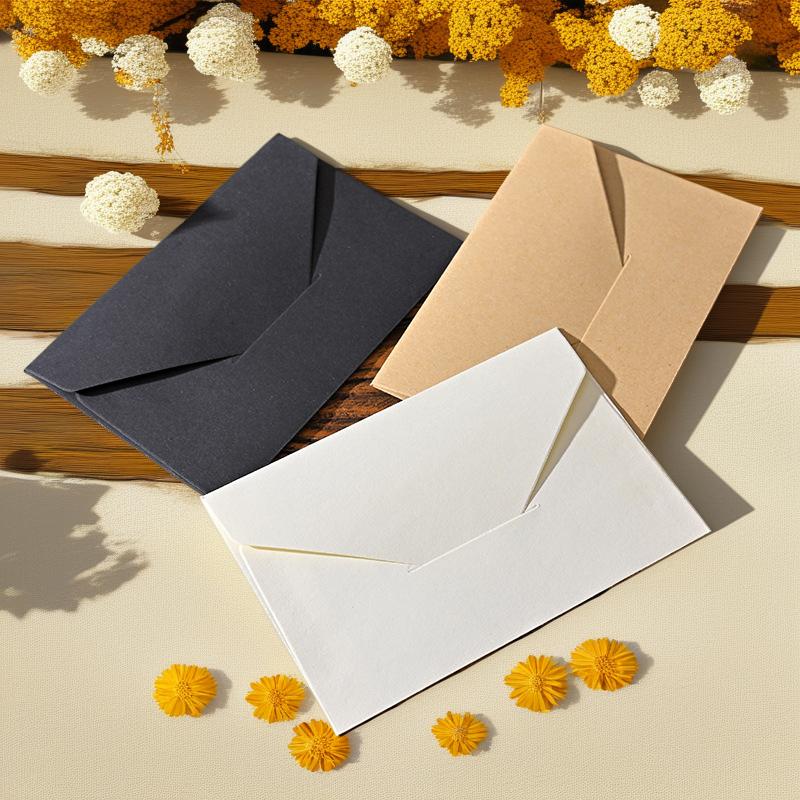 10Pcs Kraft Paper Mini Small Envelope Retro Literary Japanese Ins Simple Love Letter Handwritten Premium Letterhead