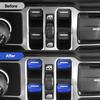 DIAMOOKY 4pcs Upgrade Window Switch Button Cover for Jeep Wrangler JL JLU 2018-2024 Gladiator