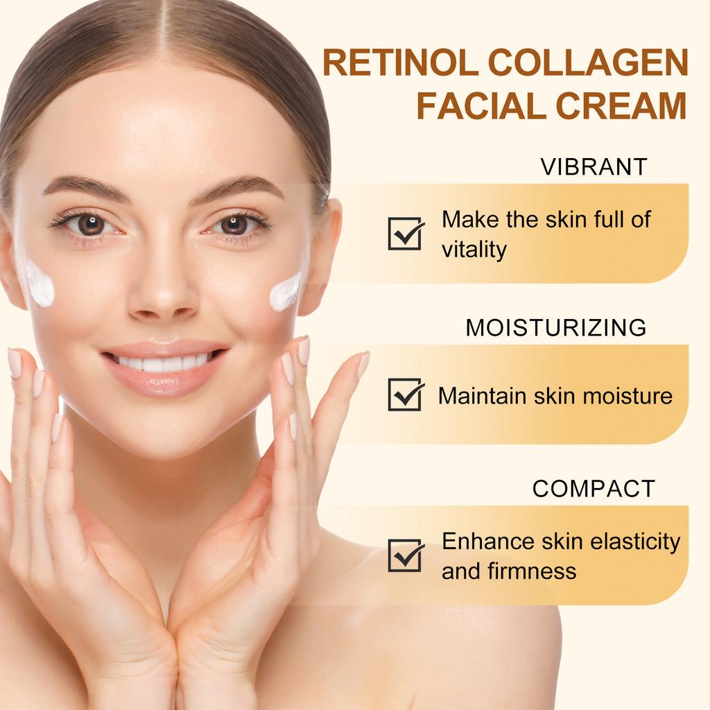 Clear Jar Lifting & Firming Fine Lines Retinol Collagen Face Cream 70g Moisturize and Brighten Skin Tone Revitalize and Nourish Hydrate