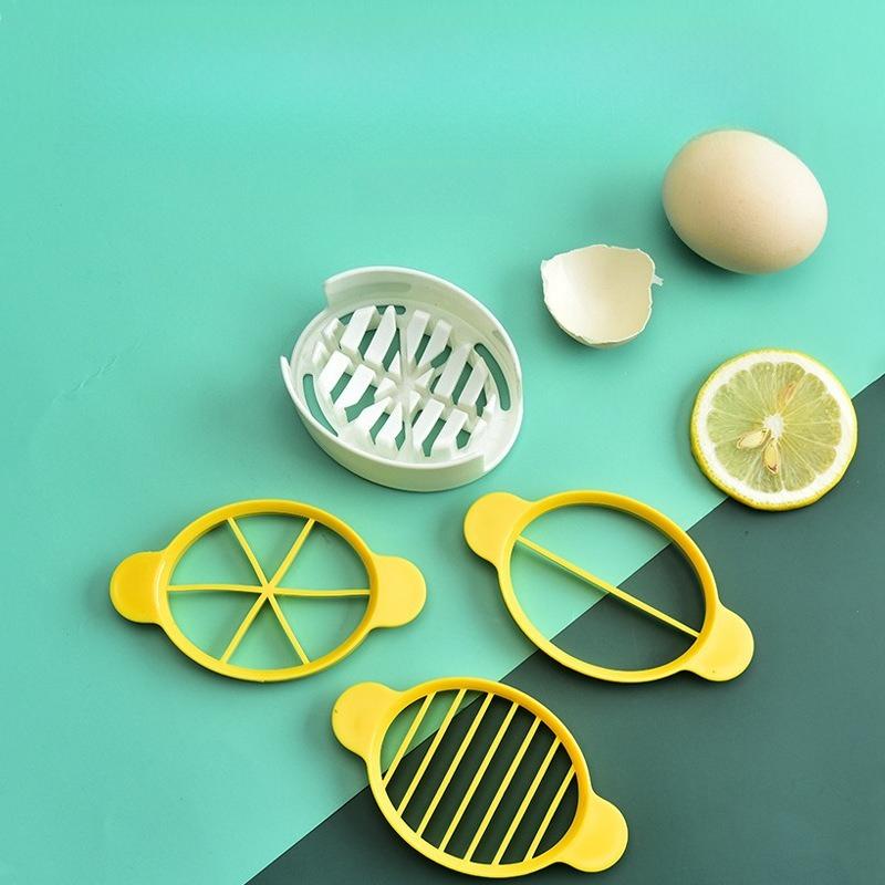 1pcs Plastic Egg Slicer Egg Split Device Handheld Mushroom Kiwi Divider Tomato Cutter Multifunction Slicing Mould