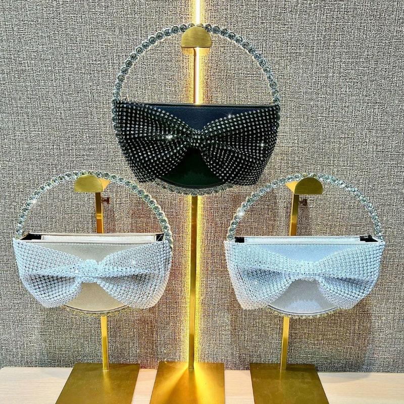 Bows Bag - Elegant Evening Party Bag - Fashionable Handbag - High-end and Luxurious Party Crossbody Women's Bag