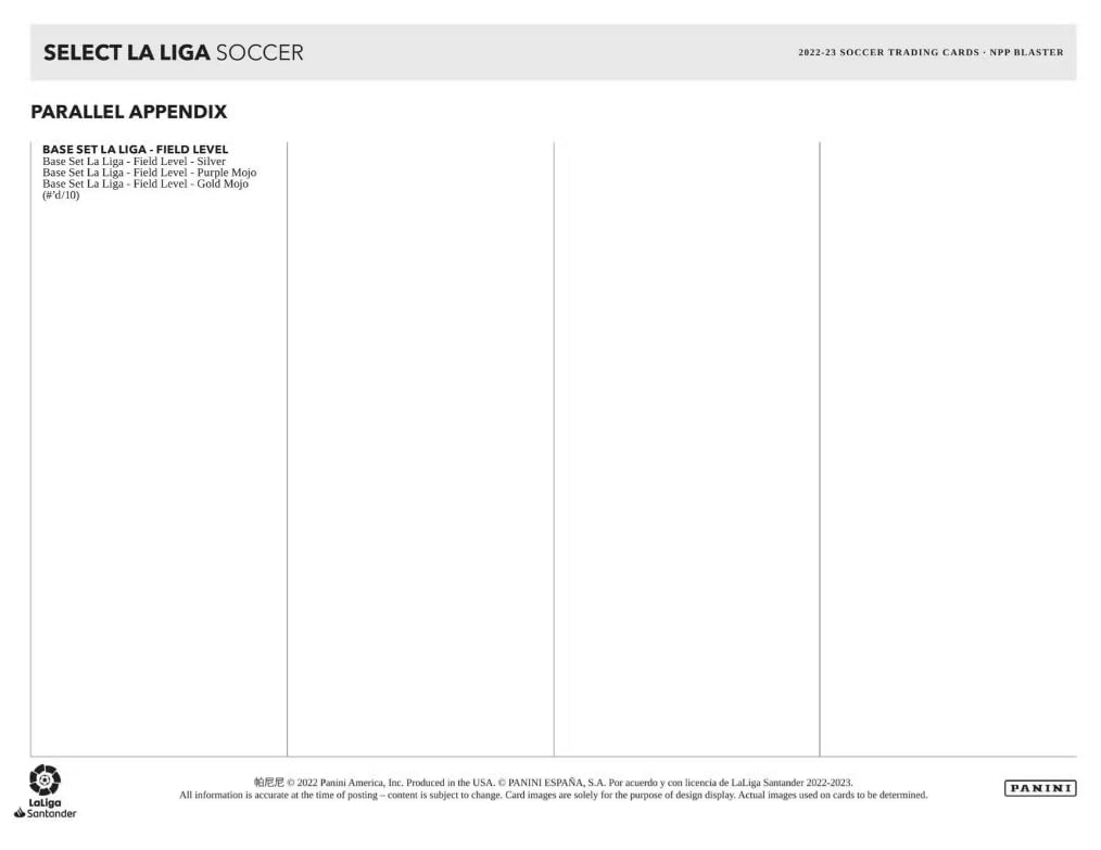 202223 Panini Select La Liga Soccer 6 Pack Blaster Box [Item]