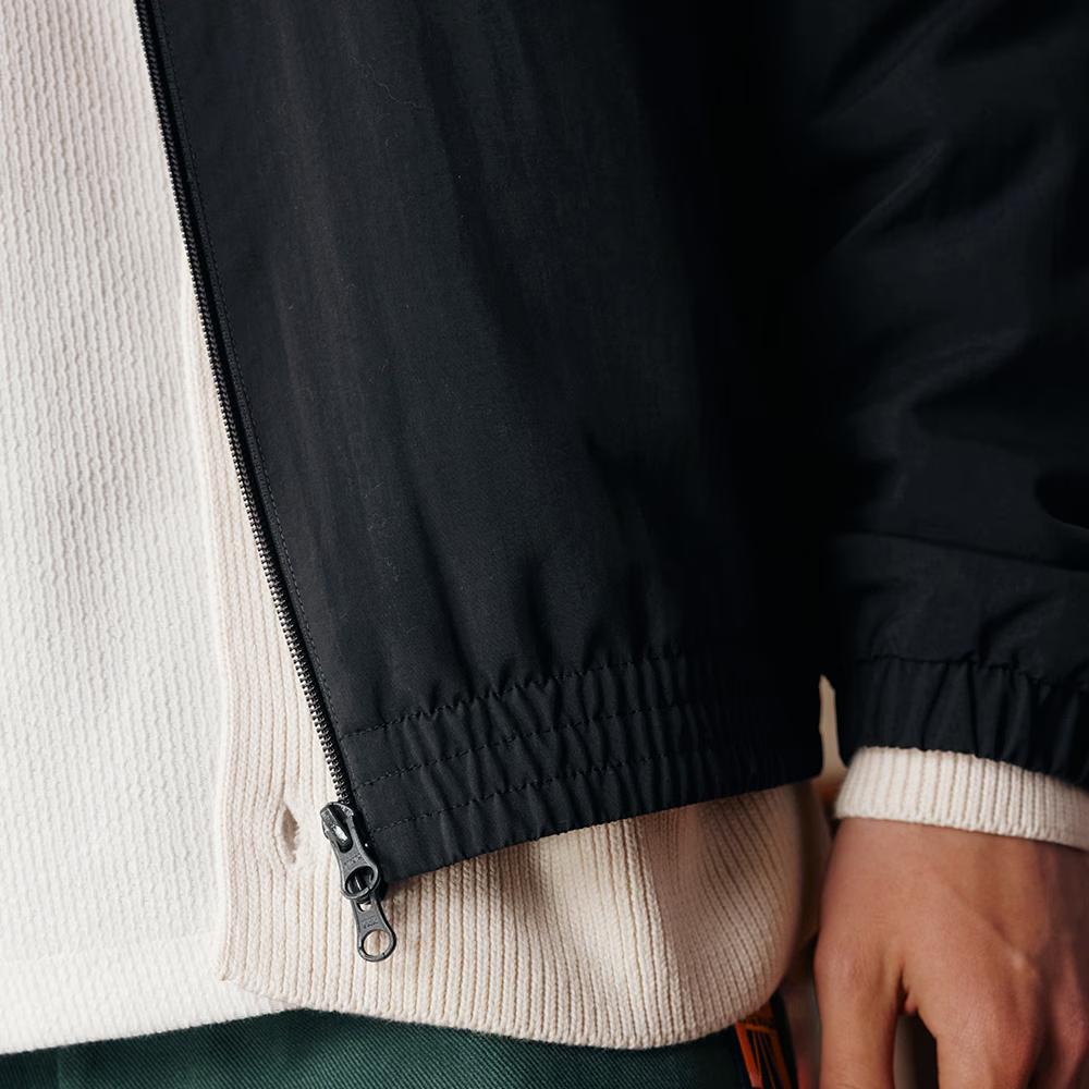 Adidas Originální bloková bunda Pohodlná ležérní módní trendová bunda Unisex bunda Karbonově černá KC3114