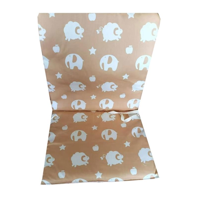 Infant Dining Chair Cushion Soft Comfortable Fabric Fun Solid/Cartoon Pattern Pad Nonslip Safe for Baby and Toddler