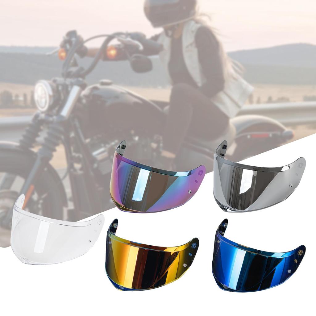 Vollgesichts-Motorradhelm Visier Kratzfest PC-Material Windschutzscheibe Ersatz für FF
