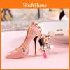 Elegant High Heel Shoe Keychain Women Gift Creative Metal Key Ring For Special Occasions