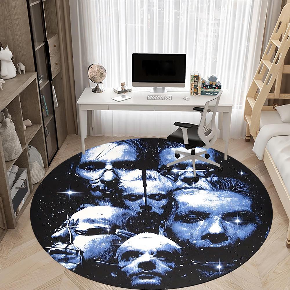 1pc Rammstein Carpet, Round Non-Slip Durable Large Size Office Carpet, Suitable for Office,yy250908064