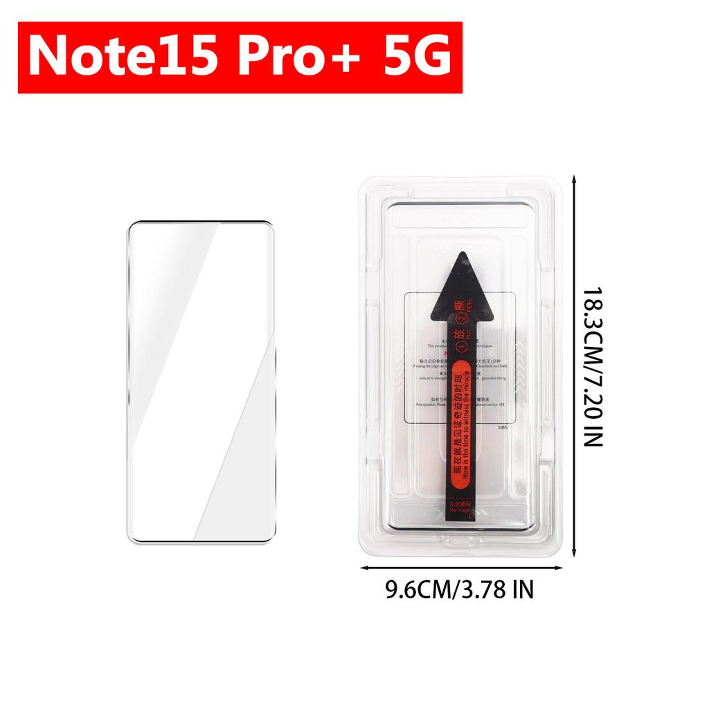 Easy Installation Tempered Glass Screen Protectors for Xiaomi Redmi Note15/15Pro Note15 Pro+ 5G 4G HD Clear Anti-scratch Films