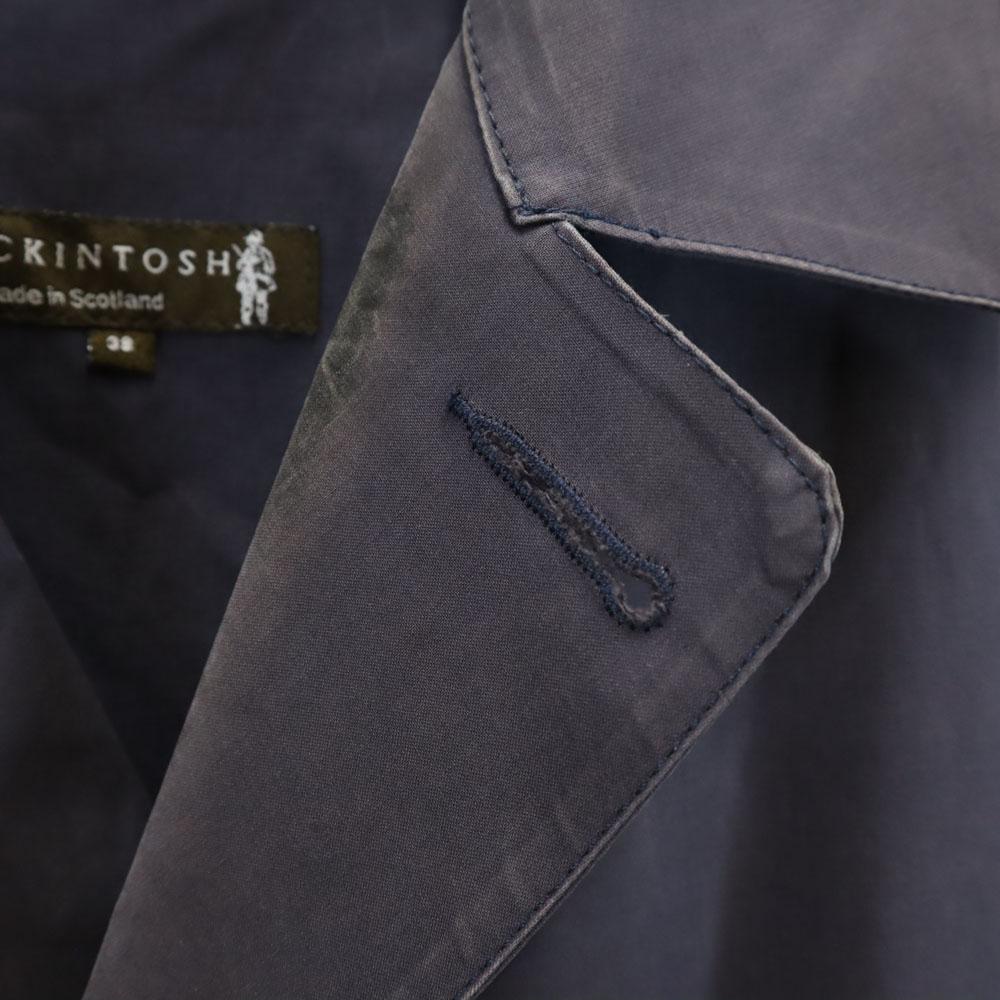 Mackintosh Made in Scotland Stainless collar coat 38 Charcoal Navy Men's Used