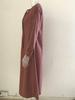 2025 European & American V-Neck Solid Color Long Sleeve Casual Dress for Autumn/Winter