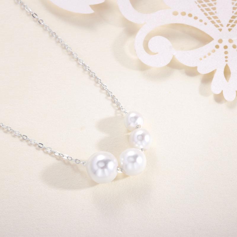 Baroque bead necklace female French retro elegant light luxury ins style high-end accessories