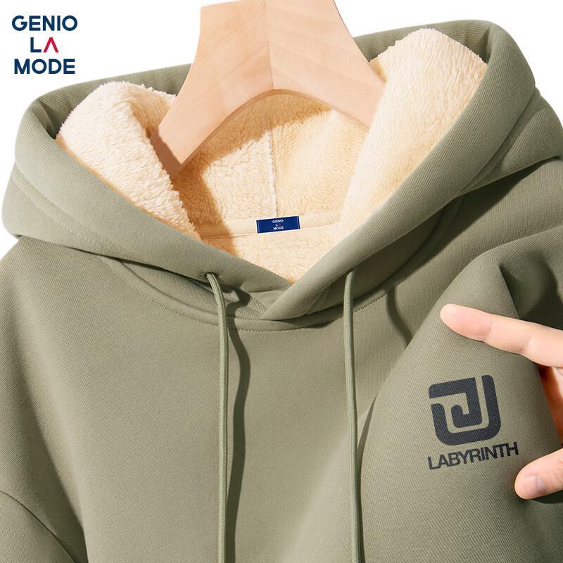 

GENIOLAMODE Мужское худи из плотного флиса с подкладкой 3XL