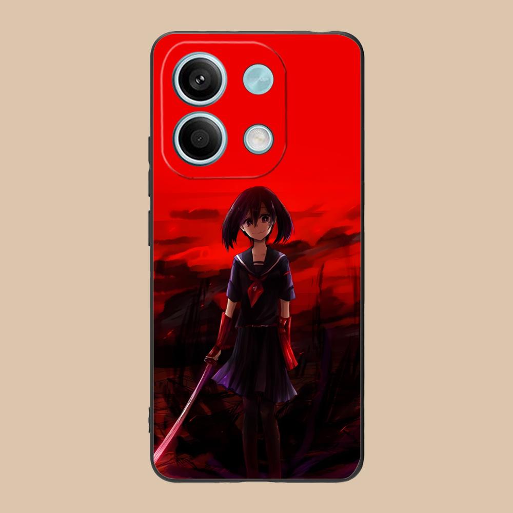 Akame Kurome Matte TPU Mobile Phone Case for Xiaomi 15 14 13 12 Mi 11 T Ultra Lite Pro S X 5G Colorful Printing Cover