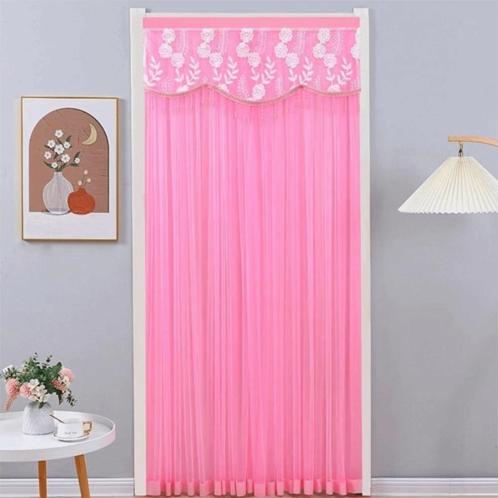 with Strap Bedroom Partition Sheer Curtain Double Layer Entrance Curtain  Summer