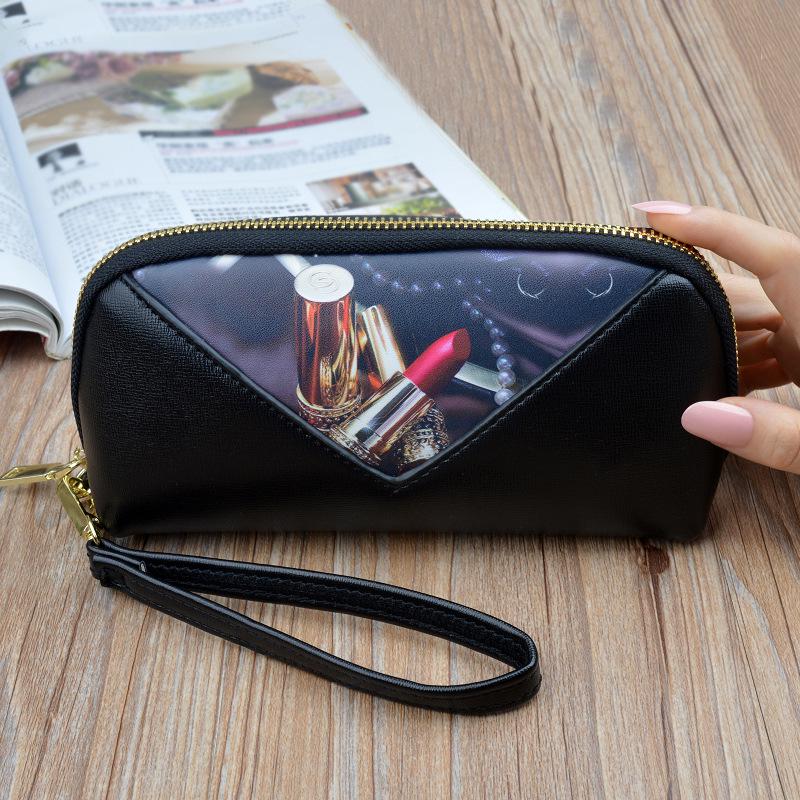 Clutch Bag Lady Zipper Wallet Female Bag Shell Cosmetic Bag Large Capacity Mobile Phone Bag