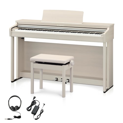 Kawai CX302A Lomiy Digital Piano, Ideal for Beginners, 88 Keys, Grand Emotional Action Standard, Ivory-Like White Keys, White Maple-Like Keys