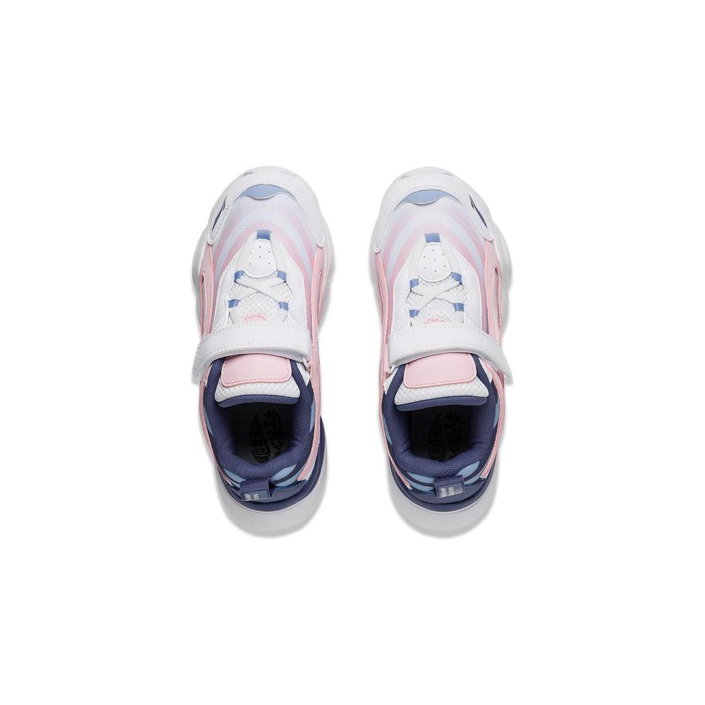 Li Ning Kids Big Aurora Sports Trend Low Top Casual Shoes Kids Casual Shoes White YKCQ274-74