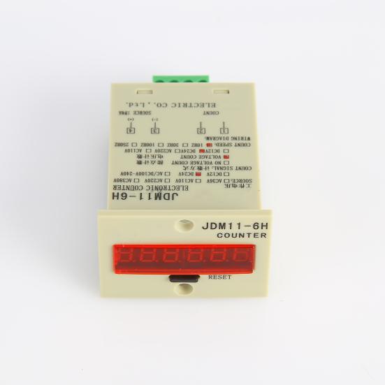 JDM11-6H DC 24V 6 Digits Electric Digital Display Counter Resettable Accumulator