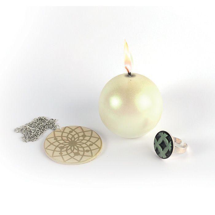 Pulver mit Metalleffekt Jade