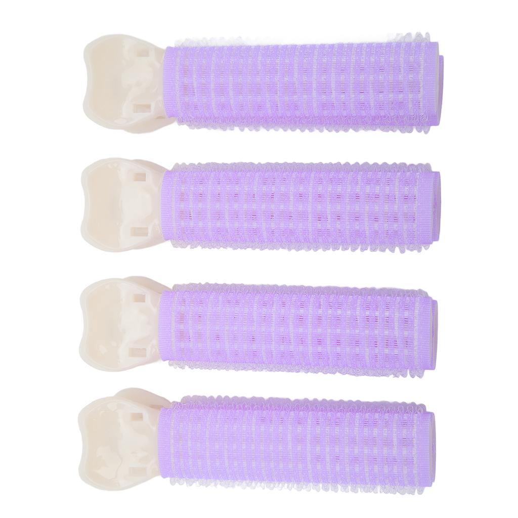 4pcs Women Hair Root Clip Fluffy Hair Volumizing Hair Styling Roller Clip for Daily Use Purple