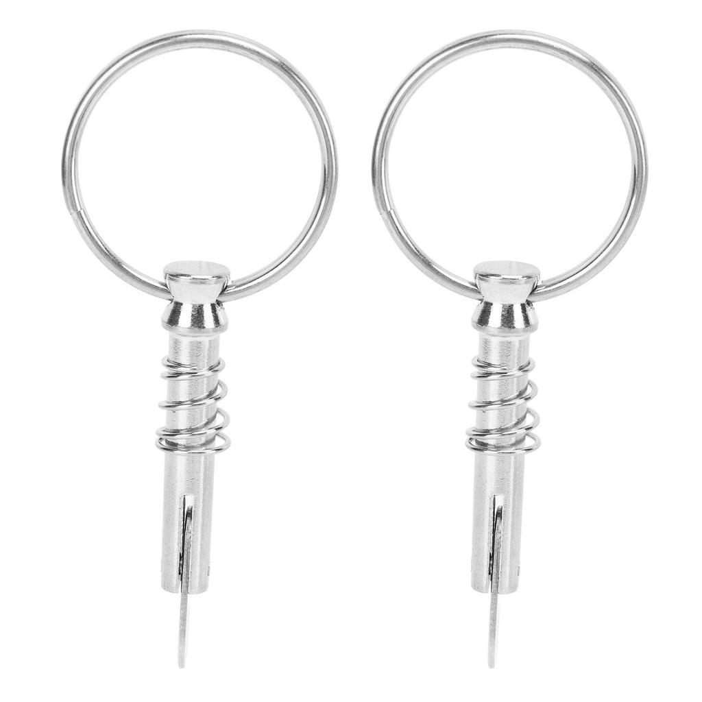 2 Pcs Quick Release Pin Stainless Steel Marine Hardware Boat Bimini Top Pin for Shipbuilding