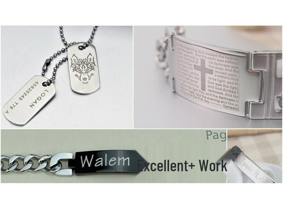 European & American Wisdom Tree Titanium Steel Necklace with Photo Pendant & Personalized Engraving - Gift STN654