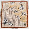 Japanese And Korean Polka Dot Color Blocking Sweet Silk Scarf Summer New Multi-Functional Decoration Small Square Scarf