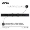Uvex Athletic CV Ski and Snowboard Single Compatible with Glasses Goggles, Unisex, High-contrast Mirror, Lens,
