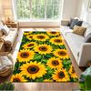 Sunflower Field Pattern Non-Slip Home Carpet Design for Office Decor Living Room Bedroom Gift