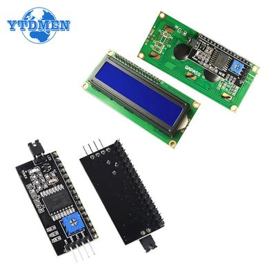 LCD1602 LCD-Modul 1602 5V Blaues Display Zeichenanzeigemodul mit IIC/I2C Schnittstellen-Adapterplatine
