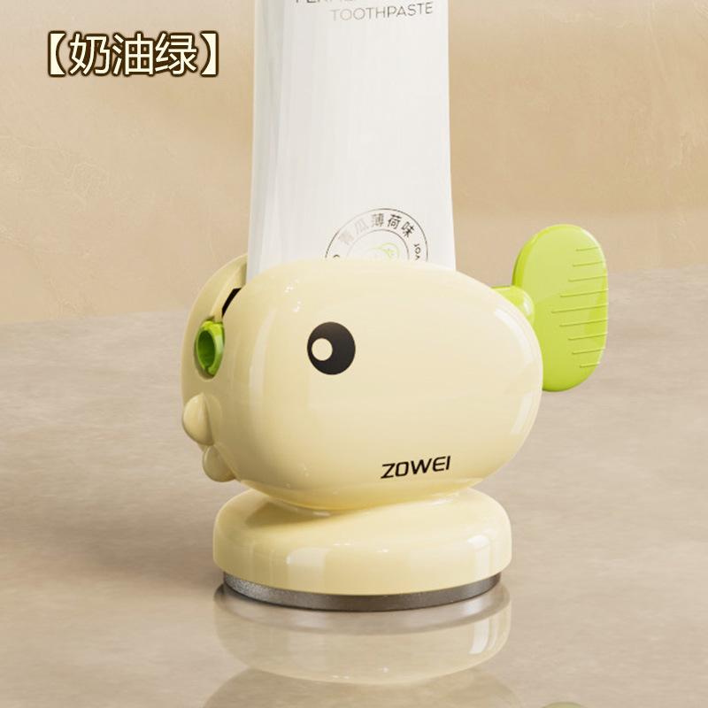 Suction Cup Toothpaste Dispenser Home Bathroom Wall-Mounted Facial Cleanser Presser No Drilling Required