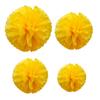 1pcs Set 7.8inch Yellow Paper Hanging Flowers For Birthday Party Paper Flowers Decorations Pom Pom Paper